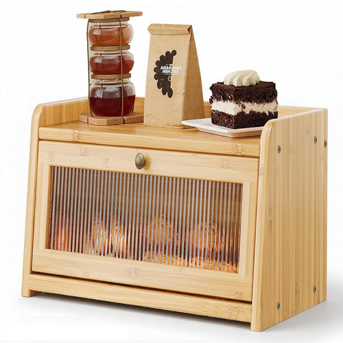 Brotkasten holz bambus - holz, bambus–