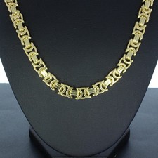 Wert 13.999,- Flache Königskette Gelbgold 585 14 Karat 65 cm xxyy-d