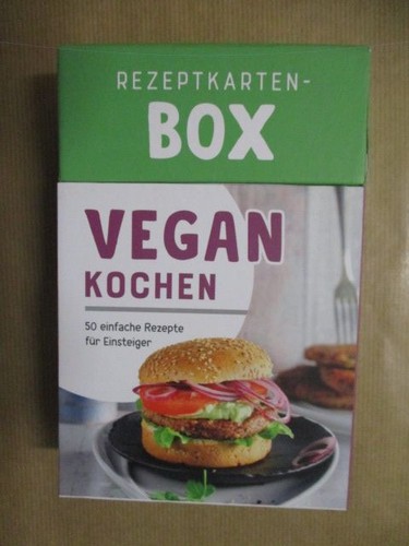 Rezeptkarten box vegan kochen - rezeptkarten-box:,