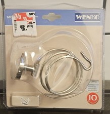 WENKO Haartrockner Halterung Edelstahl Fön-Halter silber Neu & OVP