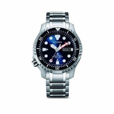 Citizen NY0100-50ME Promaster Herren Uhr Automatic 20ATM Titan Silber Blau