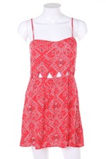 H&M DIVIDED dress Mini Print Cut-outs 38 = D 36 red