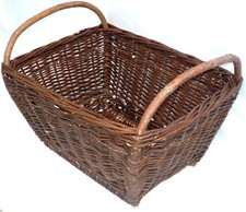 Holzkorb Gartenkorb 3 Großvarianten Kiepe Kaminkorb Erntekorb Weide NEU! WIKLER