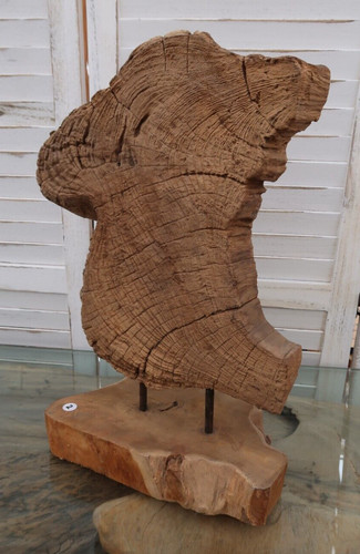 Holzskulptur 48cm dekoration - holzskulptur,