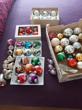 58 tlg. Konvolut alte Weihnachtskugeln Christbaumkugeln Weihnachten Baumschmuck