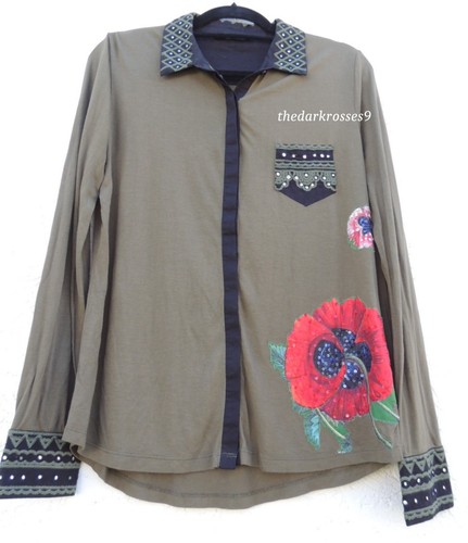 Desigual bluse bestickt - ,