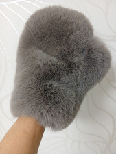 Pelz Massage  Handschuh  Preis Pro Stück Rexkaninchen Optik IMITAT Streichel Neu