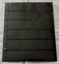 10 Leuchtturm PRO COLLECT Hüllen in schwarz  mit 6 Taschen