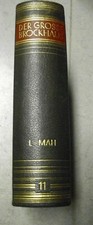 Der Große Brockhaus 11. Band L - MAH 15. Auflage 1932 Halbleder Goldschnitt HC
