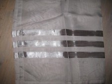 tolle transparente Gardine Vorhang taupe mit Satin Schleifen Heine-HOME neu