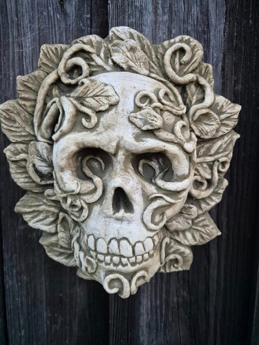 Gartendeko steinfigur greenman - steinfigur,