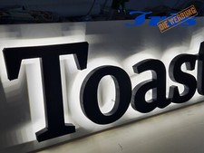 LED 3D Buchstaben, Werbung, Profilbuchstaben, Rückleuchter, LOGO 35cm
