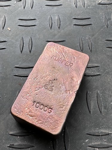 Kupferbarren 1kg 999er