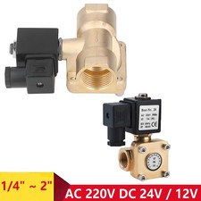 Magnetventil aus Messing Stromlos geschlossen 1/4" bis 2" Druckluft 220V/24V/12V