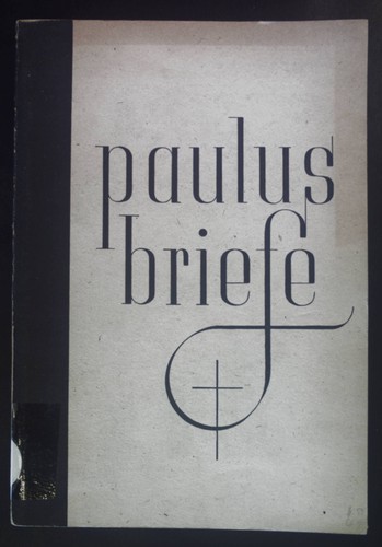 Paulusbriefe rudolphi w - rudolphi,, g.w.: