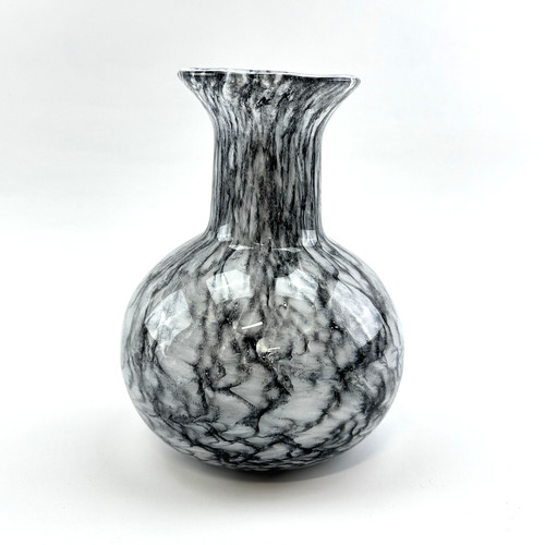 Vintage glasvase marmoriert - vintage,