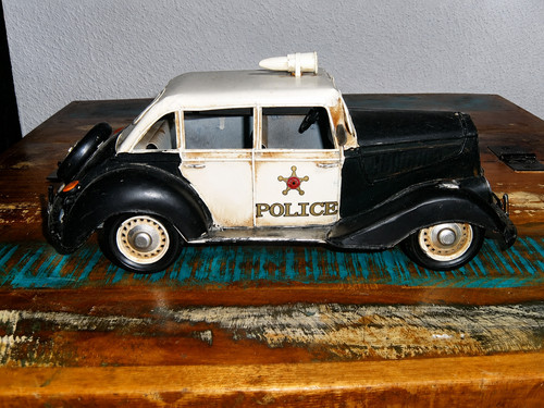 Altes großes metall polizei - altes,