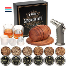 Cocktail Rauchset 6 Holzspäne