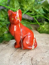 Katze aus rotem Jaspis –