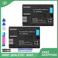 2x Akku für Canon BP511 BP-511 Power Shot G2 G3 G5 G6 Pro1 Pro 90 IS Li-Ion