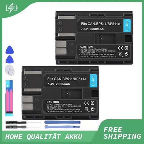 Akku für canon bp511 - 2x,