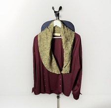 80er Vintage Christian Dior Coordonnes Bluse Top Größe 42 Damen Burbony