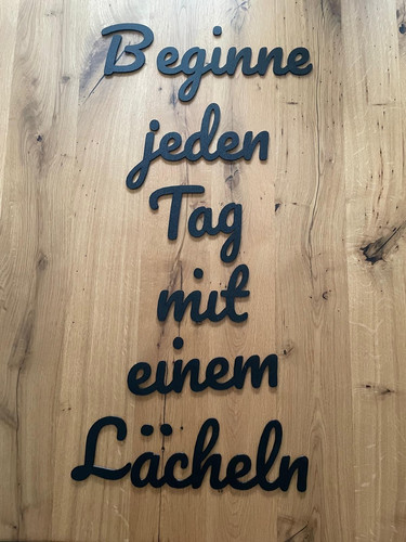 Schriftzug wanddeko druck - schriftzug,