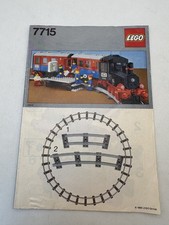 LEGO® Bauanleitung Legoland 12V Eisenbahn 7715 Lok Instruction ungelocht H94