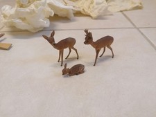 Holz Rehfamilie 3-teilig Deko