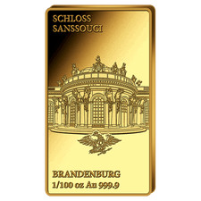 Goldbarren 1/100 Unze Schloss