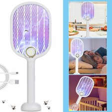 2in1 Elektrische Fliegenklatsche Mücken Mückenschutz Insektenvernichter 3000V