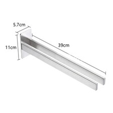 Edelstahl Handtuchhalter Handtuch Halter Doppel Wand Bad Handtuchstange