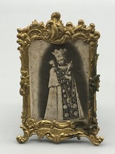 Bild Bilderrahmen Goldblech Puppenstube Zubehör Antik Alt Blech Spielzeug