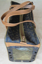 Transporttasche für Hunde 44 x 26 x 20 cm - Leder -