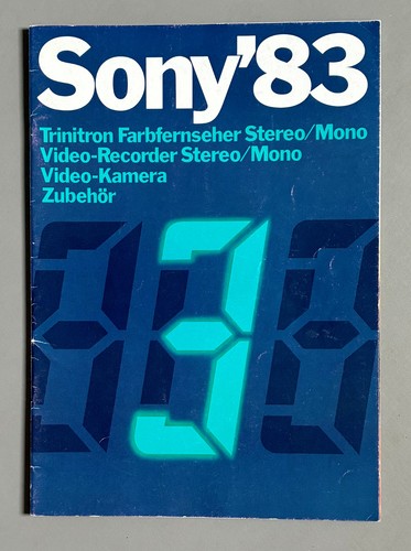 Sony katalog aus 1983 - katalog,