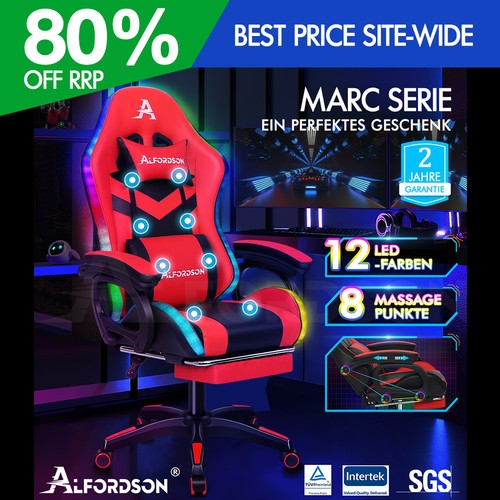 Alfordson gaming stuhl mit - alfordson,