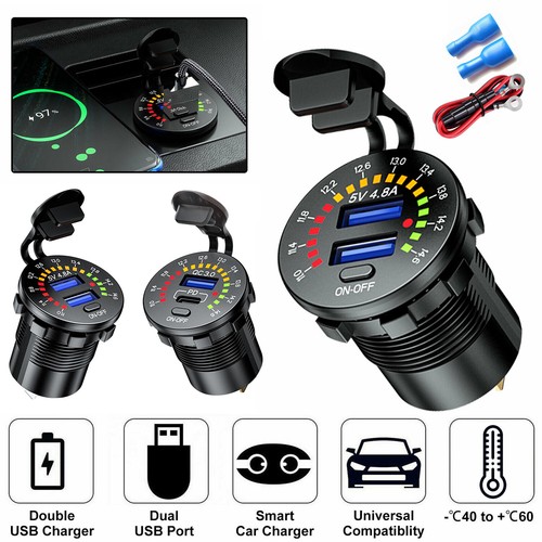 Auto steckdose dual - steckdose, usb
