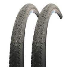2x 28 Zoll Fahrrad City Reifen Set Stollenprofil 47-622 28x1,75 MTB Satz schwarz
