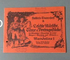 Notenheft - Halters Tourenheft Nr. 8 - Leichte Märsche, Tänze usw. - Mandoline 1