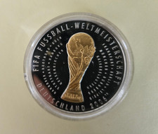 Medaille Fußball FIFA WM Deutschland 2006 925er Silber