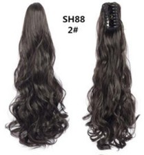 Haarverlängerung Zopf Pferdeschwanz Haarteil Haarverdichtung Butterfly Klammer 