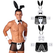 Herren Dessous Outfit Zurück Unterwäsche Mit Hasenohren Sexy Boxershorts Weich