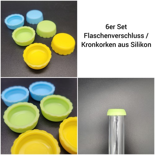 6er set silikon flaschen - 6er,