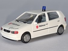 HERPA, VW POLO, Malteser Notarzt Fahrzeug, Einsatzfahrzeug, H0 1:87 selten
