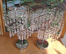 2x Tischlampen Kristalle Trio