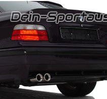 Fox Sportauspuff BMW 3er E36 318is Limousine Coupe 2x76 rund mit Abs.