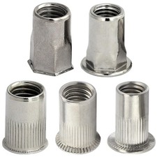 Blindnietmuttern Einnietmuttern M3-M12 Nietmuttern Niet Gewindenieten Edelstahl