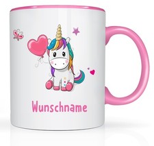 Einhorn Tasse mit Namen Motiv