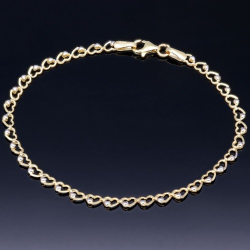 Herz goldarmband armband 585 - herz,