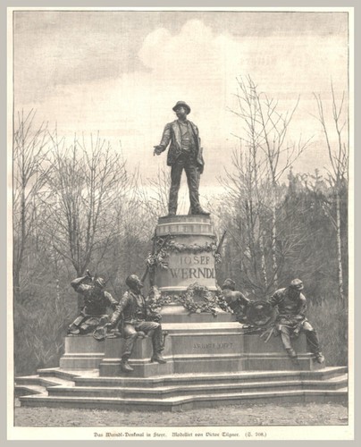 Das werndl denkmal steyr - werndl-denkmal, in